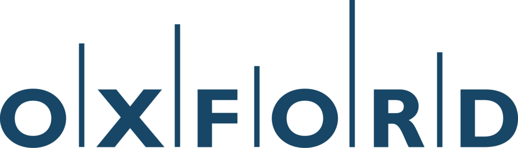 BOMA BEST - Text logo displaying "OXFORD" with varying vertical line lengths extending from the top of each letter, reminiscent of a BOMA BEST certified home design.
